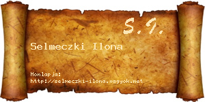 Selmeczki Ilona névjegykártya